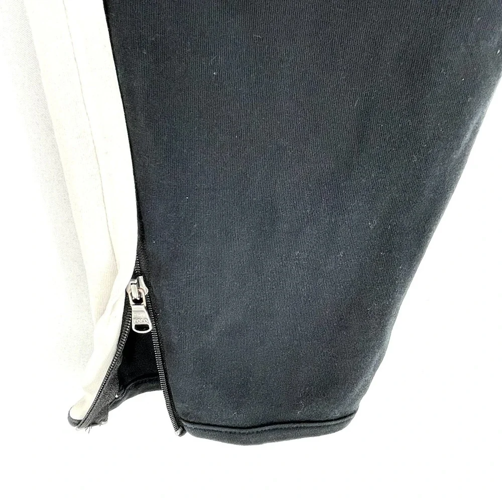 Polo Ralph Lauren Sz Med Performance Jogger Pants‎ Sweatpants Black White Stripe